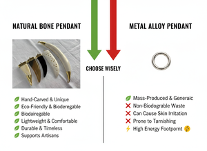 Handmade Natural Wood Punk Women's Pendant Wholesale Tribal Carved Boho Jewelry <b>Ethnic</b> Animal Bone Charm Custom Supplier - Product Image 6