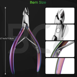 Precio al por mayor Pinza de cutículas de acero inoxidable Extremadamente afilada Agarre fácil Producto personalizado Pinza de uñas para cutículas - Product Image 4