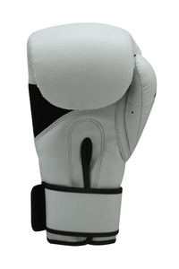 Gants de boxe personnalisés de haute qualité en cuir noir évacuant l'humidité pour les gants d'entraînement de fermeture pour les arts martiaux - Product Image 5