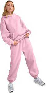 Femmes grande taille décontracté hiver mode 2 pièces ensemble sweat à capuche personnalisable survêtement sweat pantalons de survêtement solide Logo personnalisable - Product Image 5