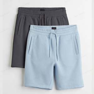 กางเกงขาสั้นออกกำลังกายผู้ชายผ้าฝ้ายฟลีซเฟรนช์เทอร์รี่ปักโลโก้ตามสั่ง ขายส่ง กางเกงกีฬาลำลอง เอวยางยืด กางเกงวอร์มสำหรับฝึกซ้อม - Product Image 3