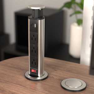 Multipresa da Scrivania Intelligente con Protezione da Sovratensione, 3 Prese AC e Cavo di Prolunga da 5m, Presa USB Smart - Product Image 2