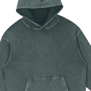 Sudadera con capucha Gris Carbón lavado con ácido, ropa de calle de gran tamaño, Jersey de algodón Unisex pesado, sudadera con capucha, Tops informales de corte holgado - Product Image 3