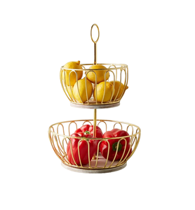 Corbeille à fruits fer Art assiette à fruits nordique maison fournitures de rangement Snack panier de rangement géométrique panier de rangement - Product Image 6
