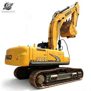 Excavadora Usada Kobelco SK380 de 38 Toneladas con Cucharón de 1.9m³, Marca Japonesa Original, Excavadora Grande de Orugas para Construcción, Bajas Horas de Uso, Certificación CE - Product Image 1