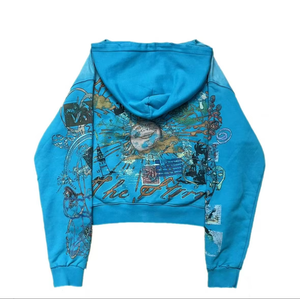 Custom Basics Full Print Graphic Printed <b>Hoodie</b> Streetwear DTG Acid Washed Pullover Oversize Baggy <b>Zip</b> <b>up</b> <b>Cropped</b> <b>Hoodie</b> 2025 - Product Image 2