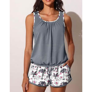 Two Piece <b>Swim</b> Top and <b>Shorts</b> Set Lightweight Stretch Material for Swimming and Water Sports <b>Swim</b> Top and <b>Short</b> - Product Image 5