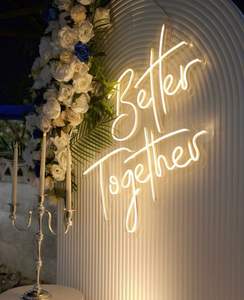 Personalized <b>Wedding</b> Neon Light <b>Sign</b> | Custom Last Name LED <b>Sign</b> for Reception | Waterproof Outdoor <b>Wedding</b> Decor - Product Image 1