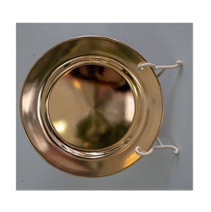 Assiette de présentation en laiton au meilleur prix, assiette de présentation plaquée or de qualité supérieure, taille personnalisée, assiette de présentation de bonne qualité - Product Image 4