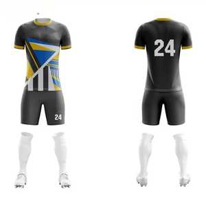 ชุดเสื้อเจอร์ซีย์ฟุตบอลชุดกีฬาทีมฟุตบอลออกแบบได้ตามต้องการสินค้าใหม่โลโก้ของระเหิด - Product Image 1