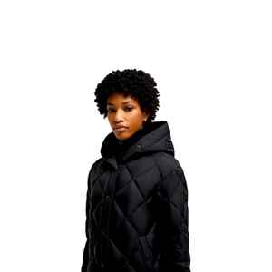 Veste matelassée personnalisable de haute qualité, imperméable, respirante, écologique, en nylon, avec capuche et doublure en fausse fourrure, décontractée - Product Image 4