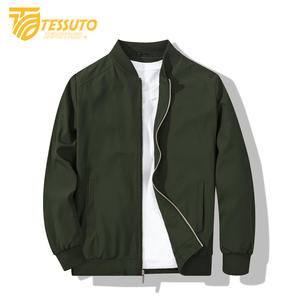 Blouson aviateur zippé léger et extensible de coupe décontractée pour homme - Product Image 5