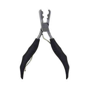 Alicates profesionales para extensiones de cabello de acero inoxidable de alta calidad, Kit de alicates de Color negro mate, herramientas para extensiones de cabello humano con cuentas - Product Image 5