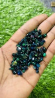 AAA + Qualité Éthiopien Noir Opale Cabochon Naturel Noir Éthiopien Opale Pierre pour les Mariages Premium Ovale Gemstone Mix Formes,
