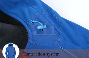 Conçu sur mesure hommes Softshell coupe-vent haute qualité XS fermeture éclair polaire veste à capuche col hiver toile tissu grande taille - Product Image 6