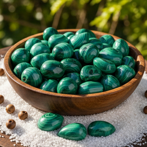 Malachite verte naturelle, pierre précieuse cabochon en vrac, approvisionnement pour la fabrication de bijoux, vente en gros pour les acheteurs industriels, utilisation à l'exportation - Product Image 3