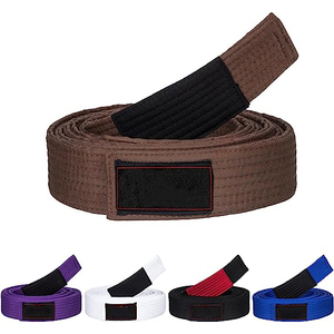 BJJ JJ บราซิลเลียน Jitsu GI เข็มขัด100% ผ้าฝ้ายสวมใส่สบายปรับแต่งได้ตามต้องการ - Product Image 6