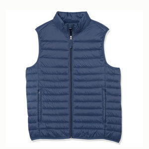 Chaleco acolchado brillante 2025 para hombre, chaqueta impermeable sin mangas con logotipo personalizado, ropa de abrigo de invierno, chaleco acolchado ligero transpirable - Product Image 1