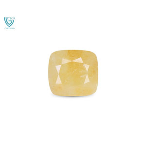 Saphir Jaune Naturel (Pukhraj) de 5,86 Carats, Pierre Précieuse Non Montée, Facettée avec des Coupes Ovales et Marquise de type Émeraude - Product Image 1