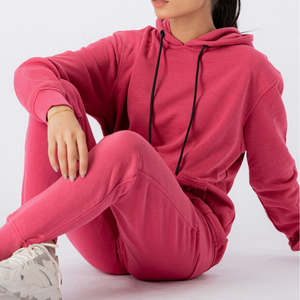 Conjunto Deportivo de Invierno para Mujer, Pantalones Deportivos y Sudadera con Capucha de Felpa, Conjuntos Deportivos Personalizados Unisex - Product Image 5