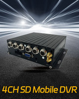 4CH 512GB Carte SD Mdvr Caméra Set 4G GPS WiFi pour Voiture Véhicule CCTV Mobile DVR