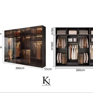Home Furniture Viet Nam Factory Modern Bedroom furniture Multi-compartment <b>industrial</b> wood <b>wardrobes</b> - Product Image 2