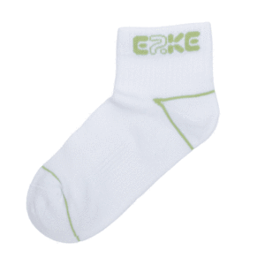 Chaussettes de cheville respirantes pour femmes ERKE avec logo personnalisé - Blanc/Vert, taille unique, design imprimé léger pour un usage quotidien en hiver/au printemps - Product Image 1