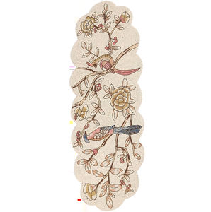 Camino de mesa con cuentas superior, venta al por mayor, camino decorativo con cuentas de vidrio y diseño floral hecho a mano para camino de mesa elegante - Product Image 1