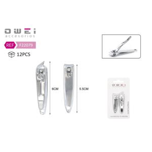 Tijeras frontales de metal biselado para uñas, cortaúñas de primera calidad para limar y recortar uñas - Product Image 1