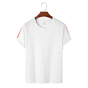 Poliéster/algodón peso medio tejido manga corta hombres clásico Regular Fit Formal camiseta venta al por mayor superventas nuevo diseño - Product Image 2