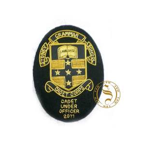 2024 Best Sale Price Custom Made Hand Embroidery <b>Badges</b> Factory Decorated with Beads for Ceremonial Use - Product Image 4