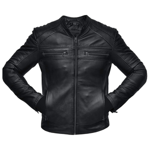 Moda para hombre 100% chaqueta de bicicleta de cuero puro 100% chaqueta de bicicleta de cuero personalizado puro - Product Image 6