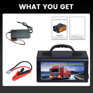 Paquete de refuerzo de batería 12V 24 V coche arrancador de emergencia camión 12 24 voltios arrancador de salto banco de energía arrancador de salto 12/24 - Product Image 4