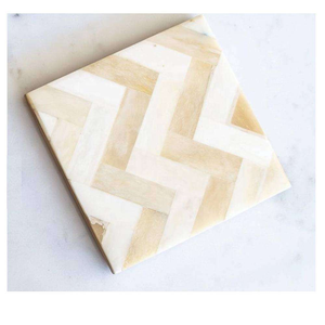 Handmade Eco-Friendly Bone Inlay Coasters Custom Shape <b>Black</b> Brown Pattern Custom Logo Durable Wedding Favors Customizable - Product Image 5