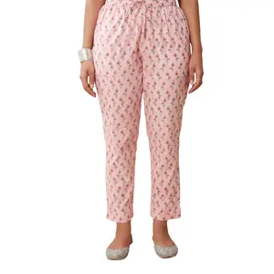 Pantalon de qualité certifiée avec imprimé floral et pantalon de style ample pour les femmes portant par les exportateurs indiens