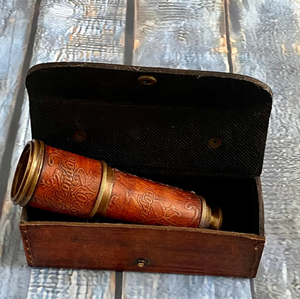 Télescope Nautique Victorien Pirate Élégant de 18 Pouces à Manivelle Extensible, Fait Main en Laiton – Le Meilleur Cadeau de Qualité Exceptionnelle - Product Image 1