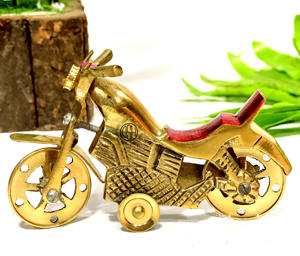 Pieza decorativa de bicicleta pequeña de latón de Venta caliente para decoración de oficina decoración del hogar y artículo de regalo. - Product Image 5