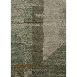 Tapis en laine et soie de bambou noué à la main Kavi Green, collection Afterglow - Motif géométrique pour usage domestique Eskm-12 - Product Image 3