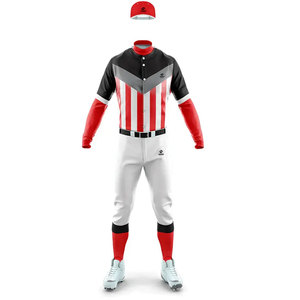Vente en gros Vêtements de sport unis Uniforme de baseball Commandes en gros Impression par sublimation Maillot de baseball de sport Vêtements de baseball Vestes - Product Image 2