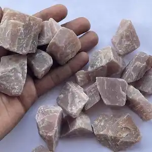 天然桃子月光石原石每公斤克从批发价石矿直接半贵重