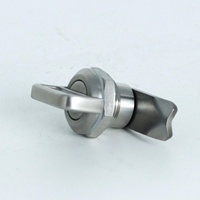 Serrure à came à quart de tour SS304 avec bouton à ailettes, serrure industrielle pour armoires d'équipement