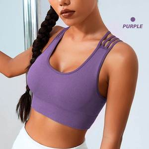 Soutien-gorge de sport pour femmes de qualité supérieure respirant et logo le plus vendu Fabriqué au Pakistan Soutien-gorge de sport compressé pour femmes - Product Image 3