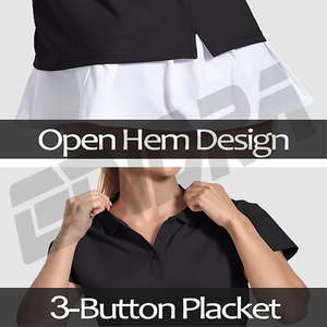 เสื้อโปโลคลาสสิกสำหรับผู้หญิงที่มีเนื้อผ้าระบายอากาศได้ดีมีสไตล์เหมาะสำหรับการเดินทางสำนักงานแบบสบายๆหรือสวมใส่ทุกวันตลอดทั้งปี - Product Image 4