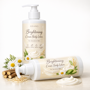 Crème éclaircissante pour le corps AG Organica de haute qualité pour peaux sensibles, ingrédients naturels à base de plantes, étiquette privée OEM ODM ISO - Product Image 1