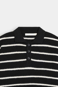 Suéter Casual Unisex de Otoño con Logotipo Personalizado, OEM, Patrón Geométrico, Tejido de Nailon/Acrílico, Manga Larga, Cuello Redondo, con Botones - Product Image 5