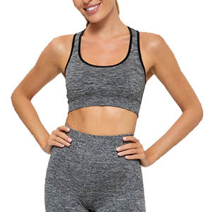 เสื้อชั้นในกีฬาแบบไร้ตะเข็บ ระบายอากาศได้ดี รองรับน้ำหนักได้ดี สำหรับผู้หญิง ไซส์ใหญ่ เหมาะสำหรับโยคะ ฟิตเนส และออกกำลังกาย - Product Image 1