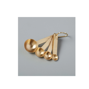 4 cuillères à mesurer en laiton empilables Gadget Set Tasses à mesurer en acier inoxydable pour la cuisson avec Mini Set - Product Image 1