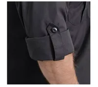 Erkek Güvenlik Üniforması Gömleği Uzun Kollu Düğmeli İş Gömleği Apoletler 2 Cepli %100 Polyester HSI Marka Muhafızlar İğneli Tümü