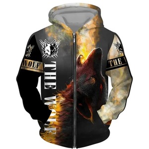 2025 Men's Cotton Pullover Hoodies New Style Embroidered Zipper Sublimation Printed Breathable Customizable Design - Product Image 3