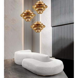 Sofá KAY Contemporáneo de Tela Bouclé, Sofá Individual Convertible para Sala de Estar, Extensible y Ajustable para Esquina, Ideal para Casa o Apartamento - Product Image 2